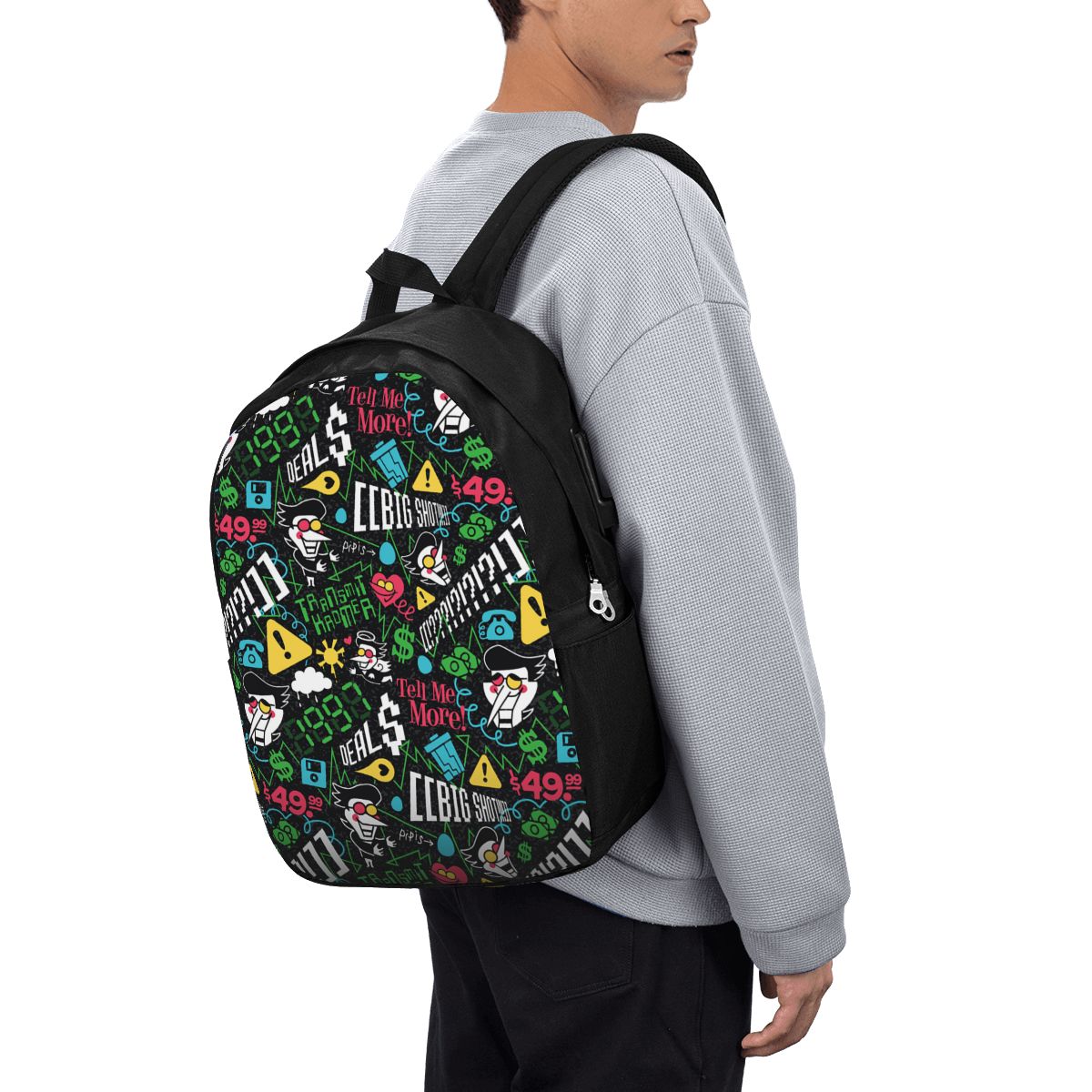 Travel Bags - Deltarune SPAMTON G Sırt Çantası Seyahat