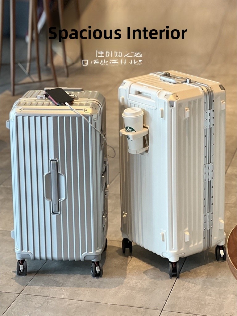 Aluminum Frame Carry On Luggage - Alüminyum Çerçeveli Valiz 20 İnç Kilitli
