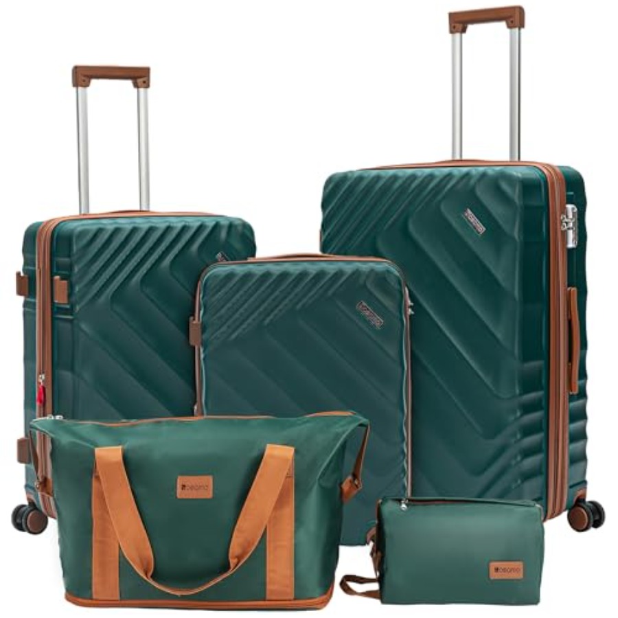 Expandable Hard Shell Luggage Set - 5 Parçalı Sert Kabuklu Genişletilebilir Bagaj