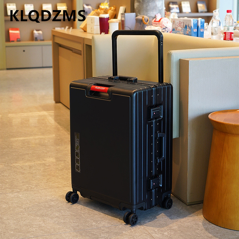 Aluminum Frame Carry On Luggage - KLQDZMS Bavul Alüminyum Çerçeve Yatılı Kutu