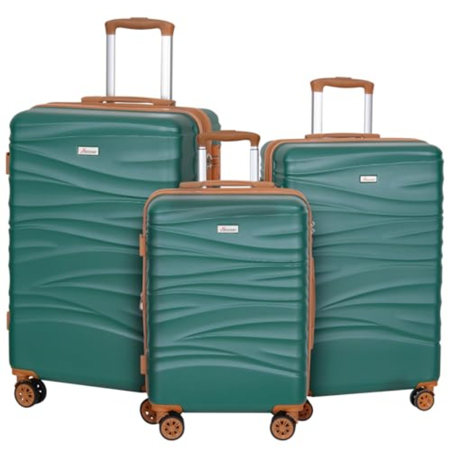 Expandable Hard Shell Luggage Set - Sert Yüzeyli Genişletilebilir 3 Parçalı Valiz