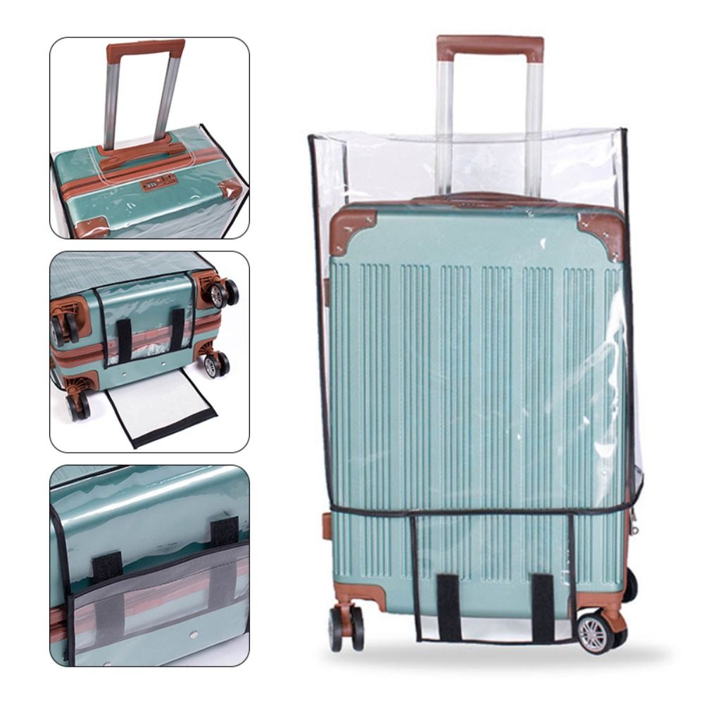 Luggage Protective Cover Transparent - Şeffaf PVC Su Geçirmez Koruyucu Bavul