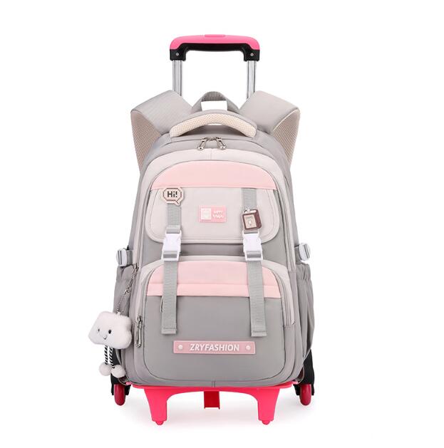 Foldable Rolling Luggage Bag - Kızlar için seyahat tekerlekli sırt çantası