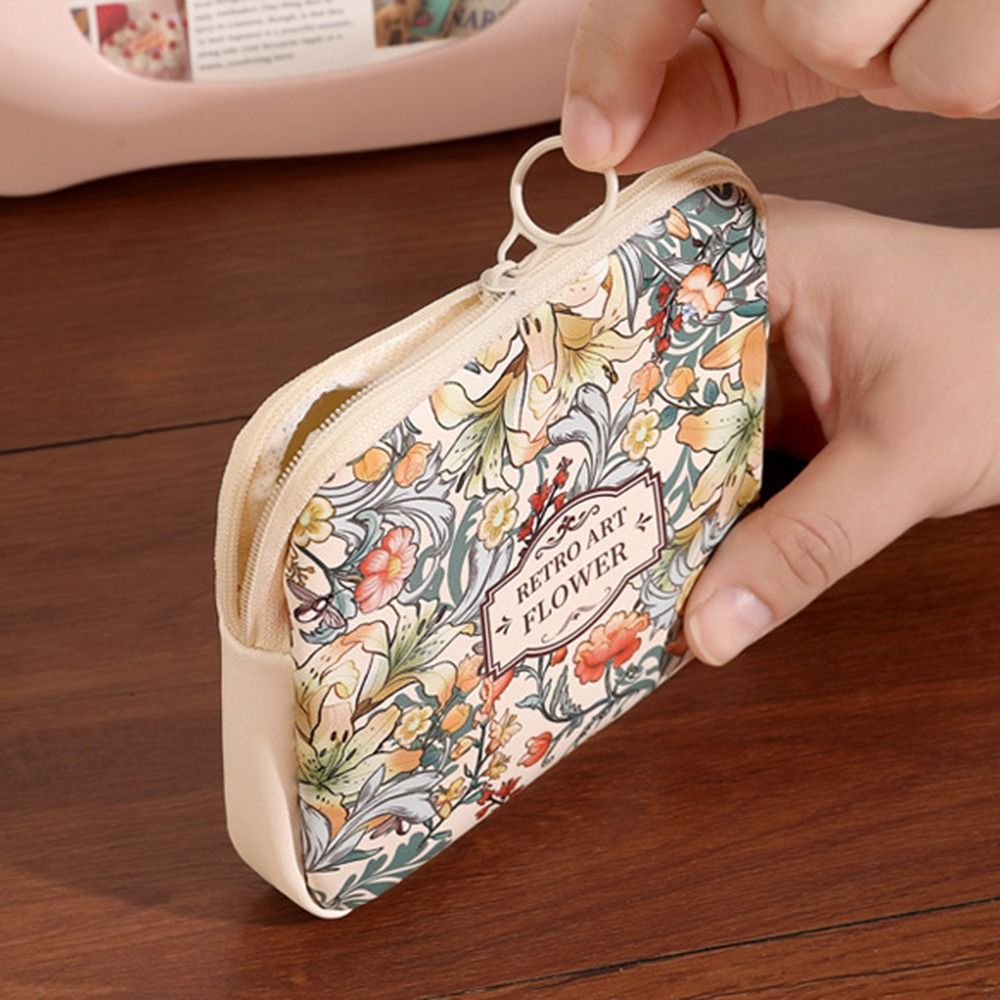 Cosmetic Bags - Yeni PVC Hijyenik Ped Çantası Büyük