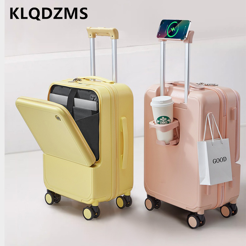 KLQDZMS Alüminyum Çerçeve Bavu - Front Opening Laptop Luggage 24 Inch incelemesi ve fiyatı