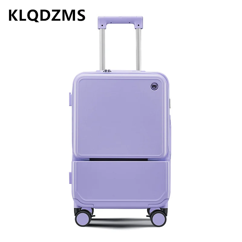KLQDZMS Alüminyum Çerçeve Bavu - Front Opening Laptop Luggage 24 Inch incelemesi ve fiyatı