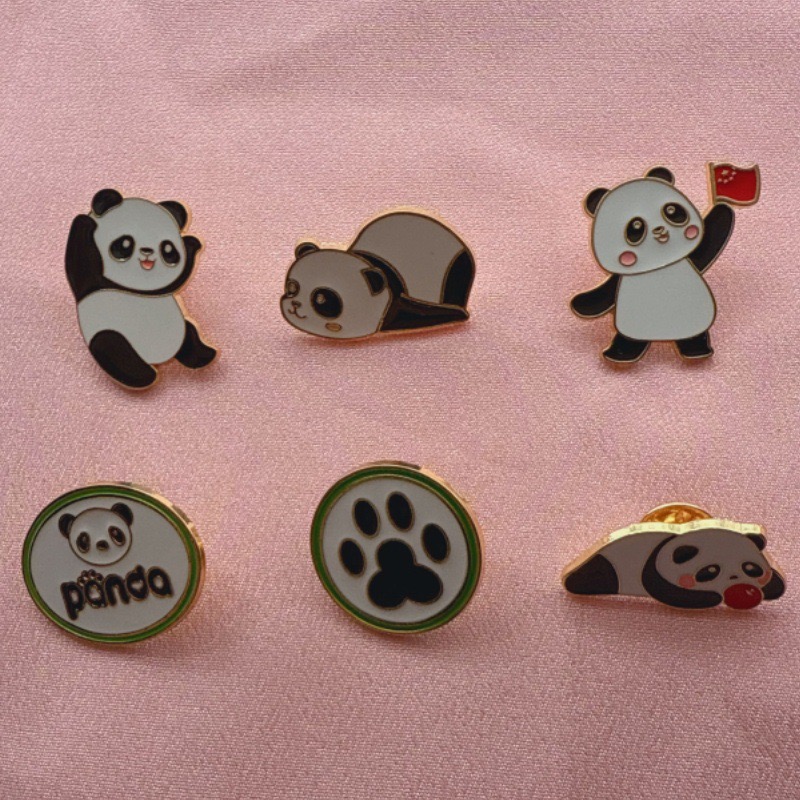 6 adet Karikatür Çin Panda Roz - Backpacks incelemesi ve fiyatı