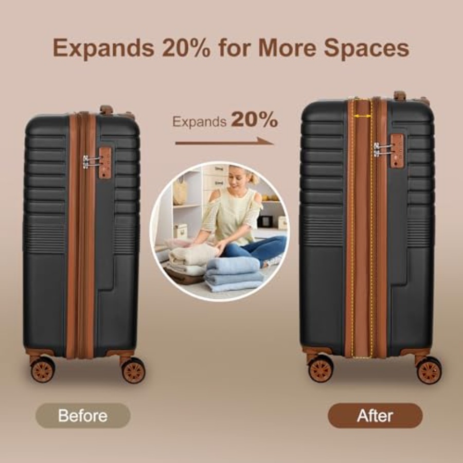 3 Parçalı Genişletilebilir Val - Expandable Hard Shell Luggage Set incelemesi ve fiyatı