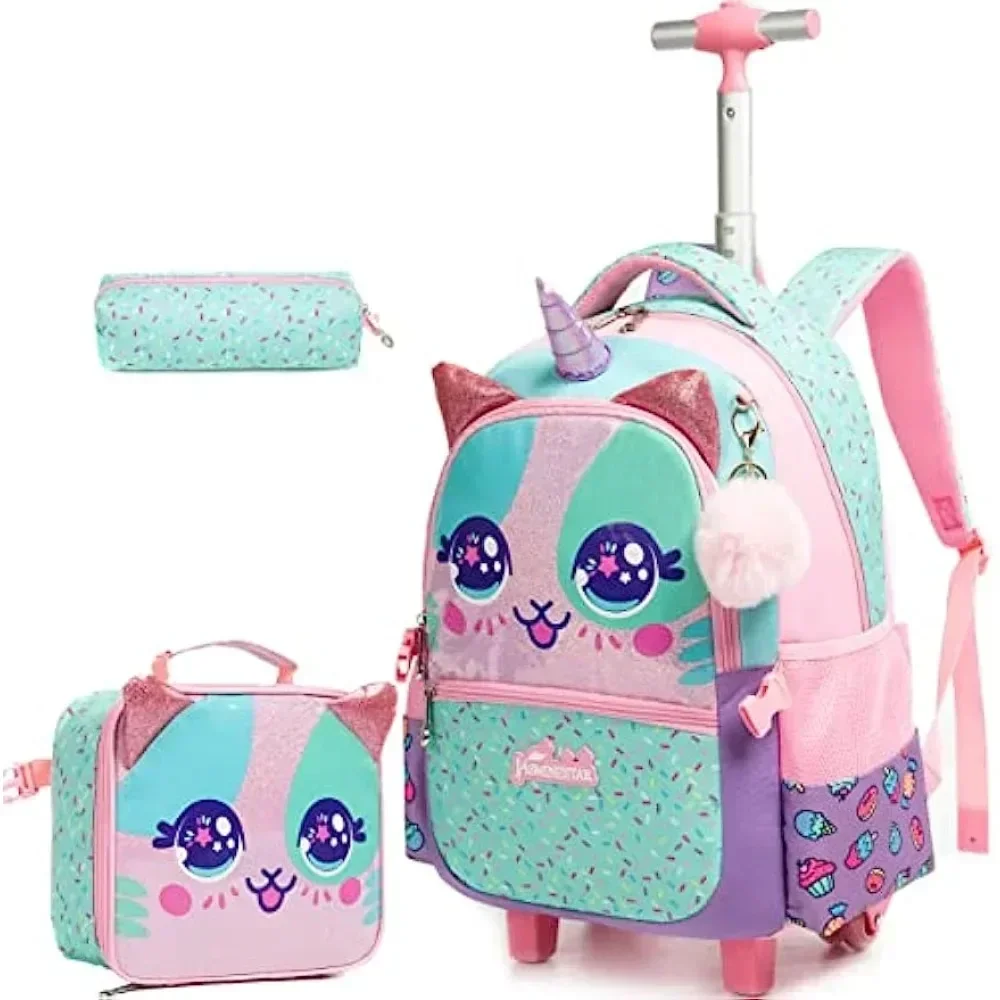 3 adet sevimli haddeleme sırt  - Foldable Rolling Luggage Bag incelemesi ve fiyatı