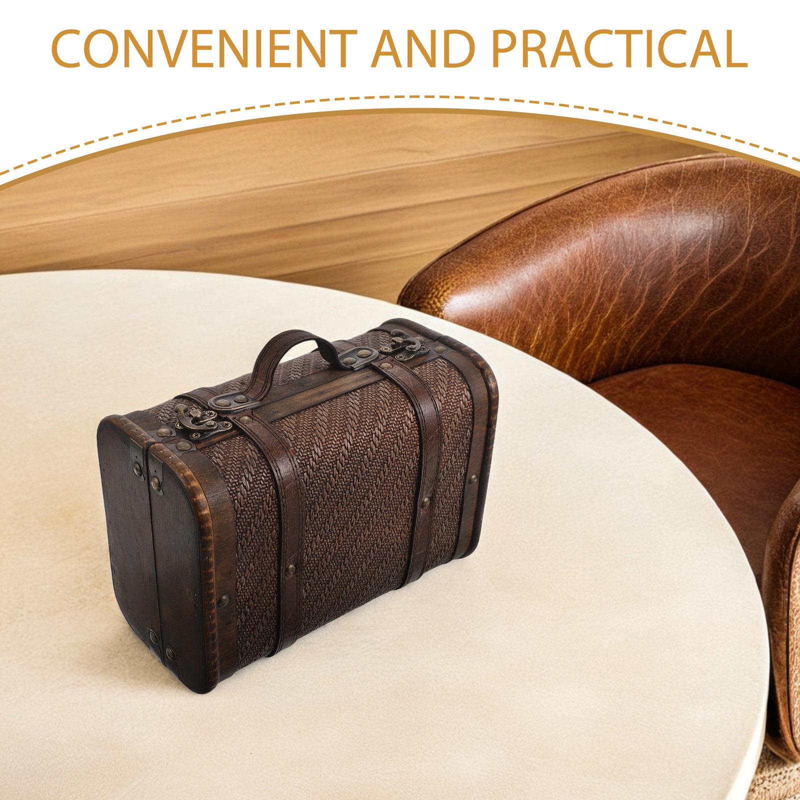 Ahşap Vintage Bavul Dekoratif  - Retro Vintage Trunk Suitcase incelemesi ve fiyatı