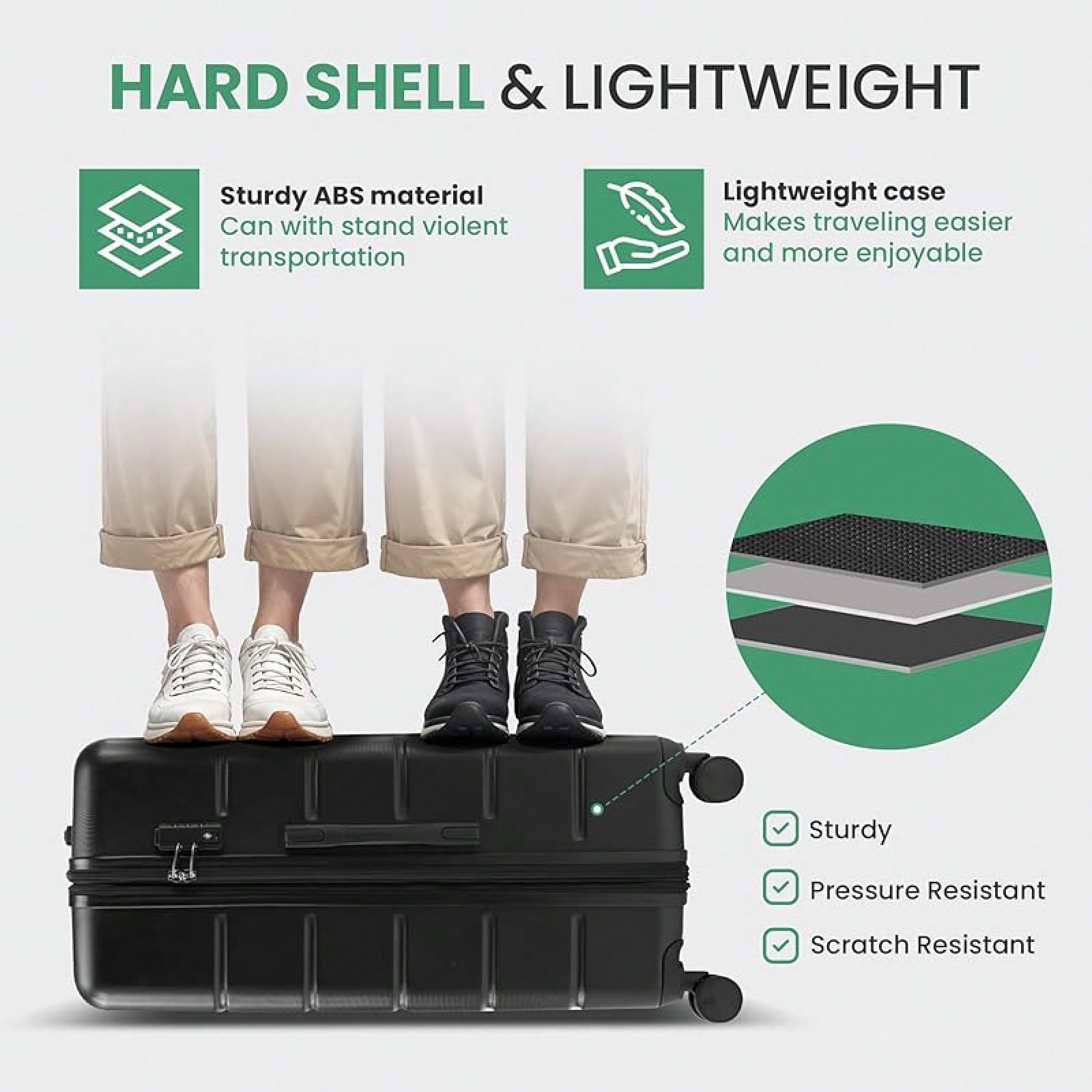 3 Parçalı Bagaj Setleri, Sert  - Expandable Hard Shell Luggage Set incelemesi ve fiyatı