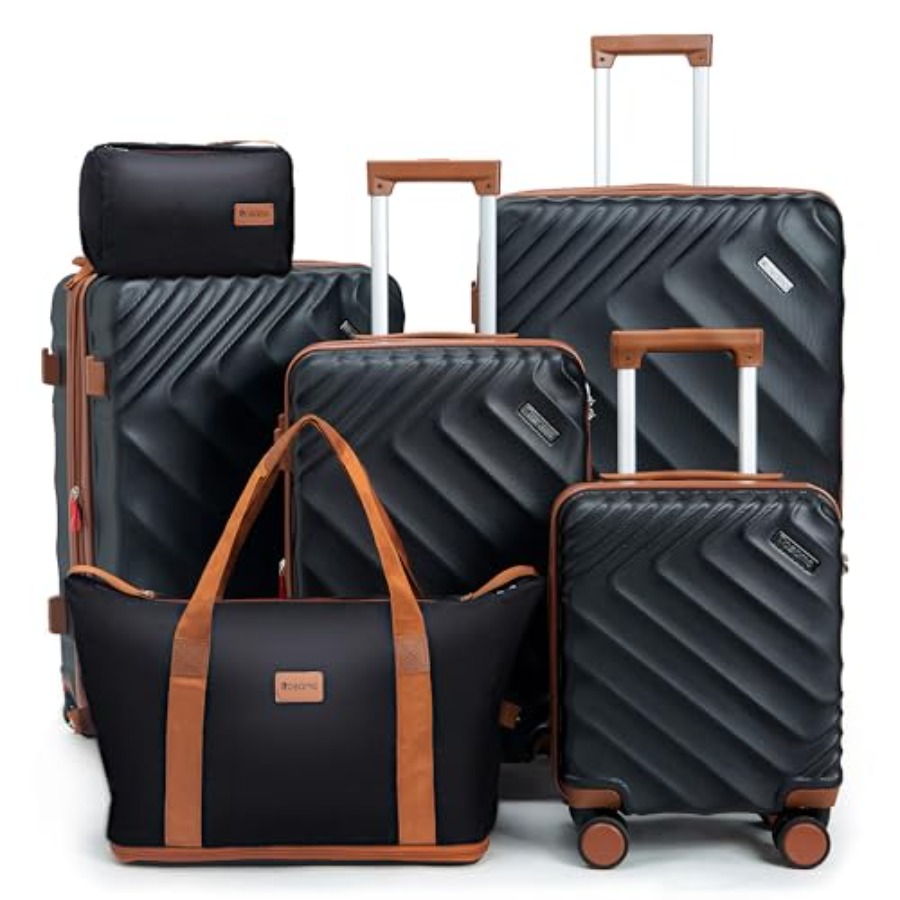 6 Parçalı Sert Kabuklu Genişle - Expandable Hard Shell Luggage Set incelemesi ve fiyatı