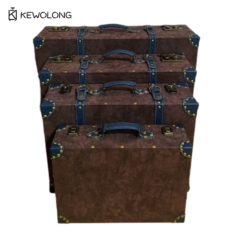 Vintage Deri Bavul Saklama Kut - Retro Vintage Trunk Suitcase incelemesi ve fiyatı