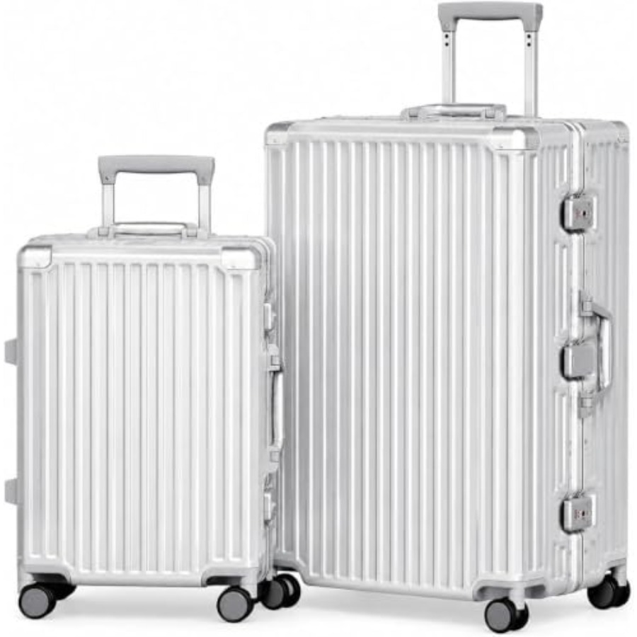 2 Parça Alüminyum Çerçeveli Va - Aluminum Frame Carry On Luggage incelemesi ve fiyatı