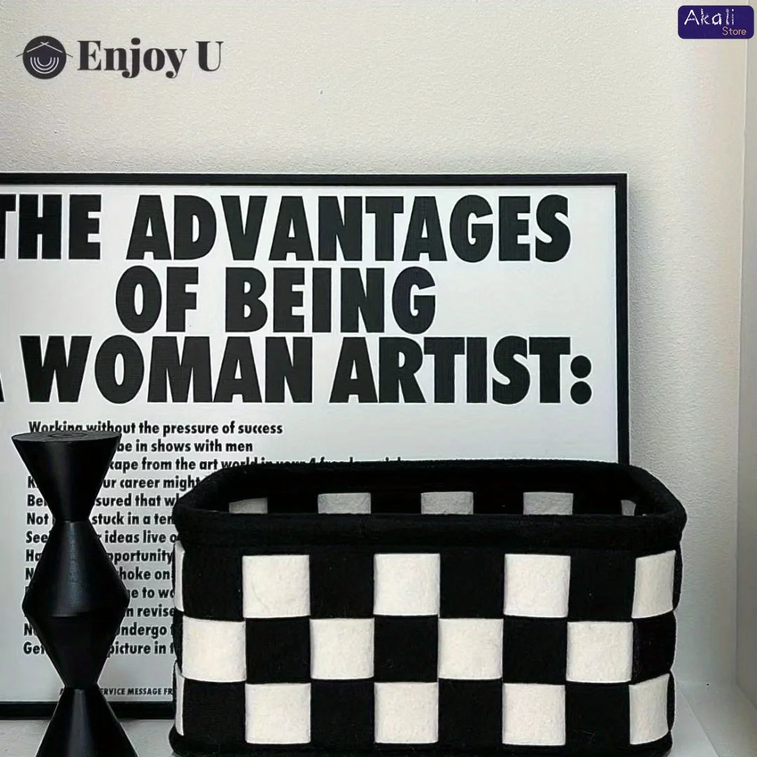 2026 Siyah Beyaz Kareli Saklam - Cosmetic Bags incelemesi ve fiyatı